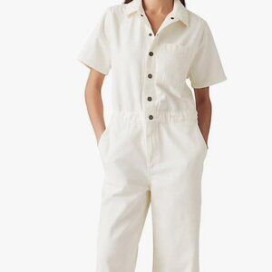 !!NWOT!!  LEVI’S White Denim Jumpsuit